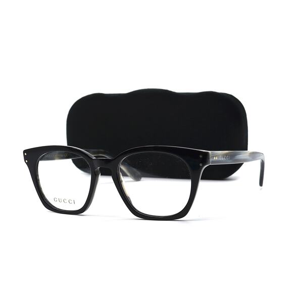 NEW GUCCI GG0572O 009 BLACK/GREY AUTHENTIC EYEGLASSES FRAME - Picture 9 of 10